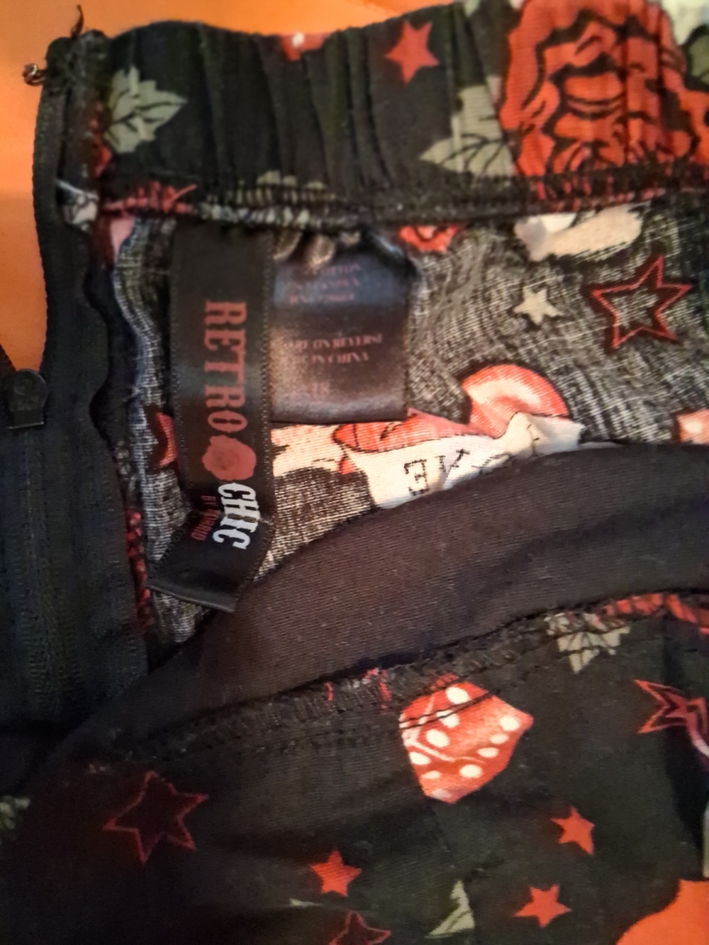 HOT TOPIC Dice Heart Skull Tattoo Roses Rockabilly Halter Dress - Picture 3 of 5